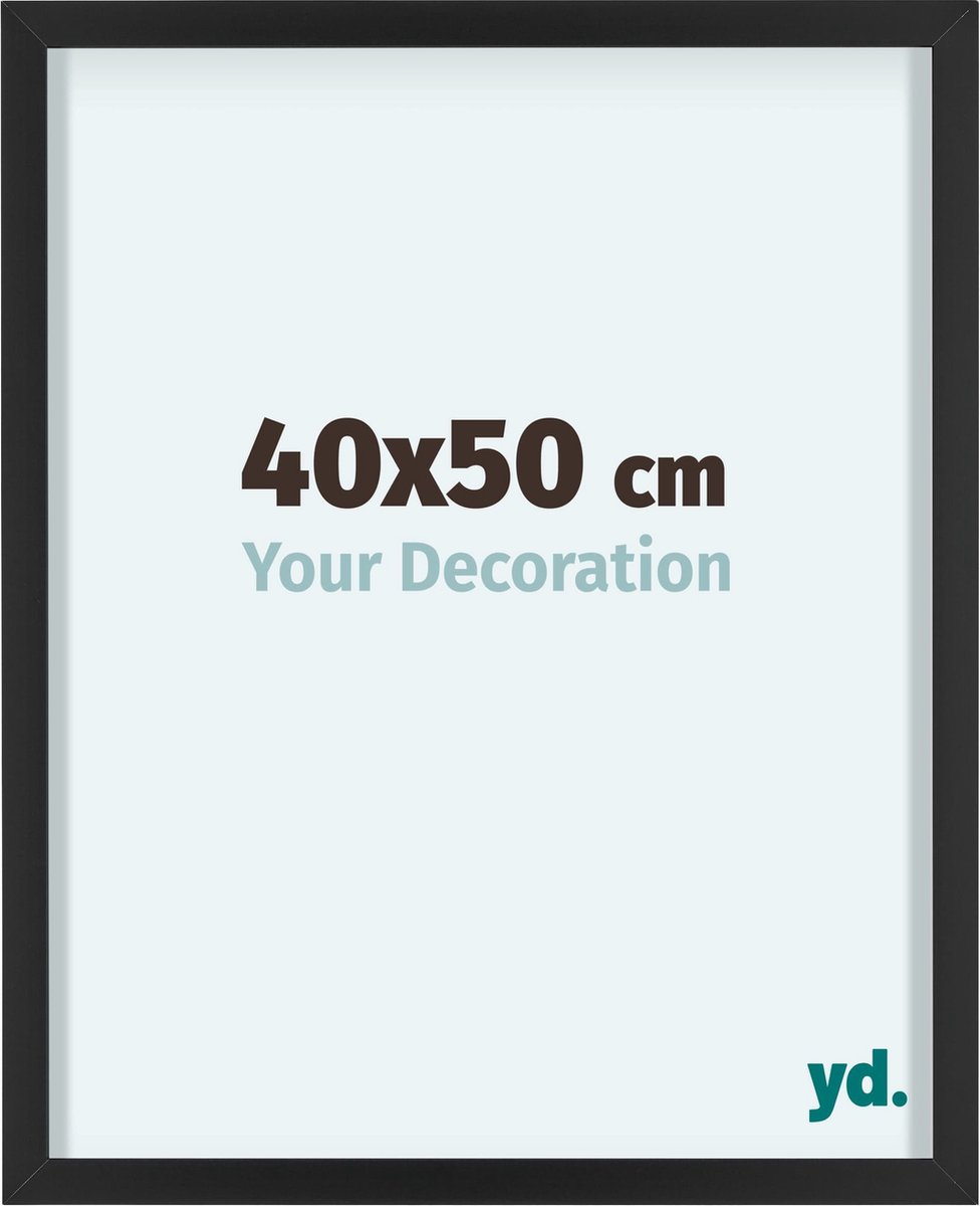 yd. Your Decoration - Fotolijst 40x50 cm - Aluminium - Zwart - Virginia