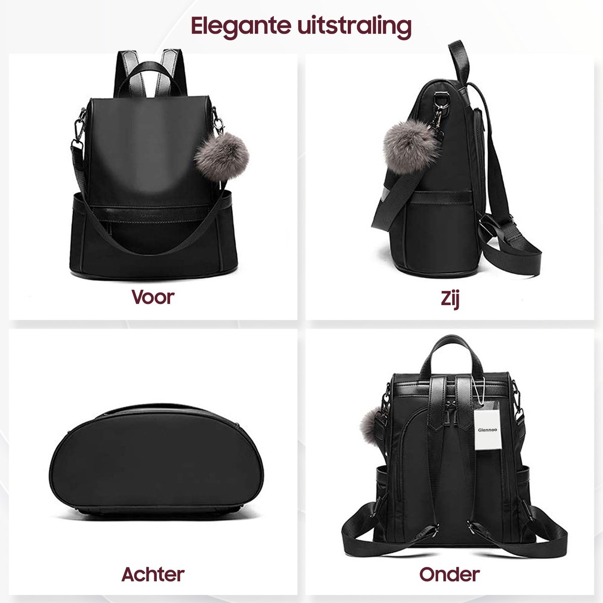 Anti-diefstal rugzak - Rugtas dames - Waterdicht - Klein - Anti-theft  backpack - Rug-,... | bol.com