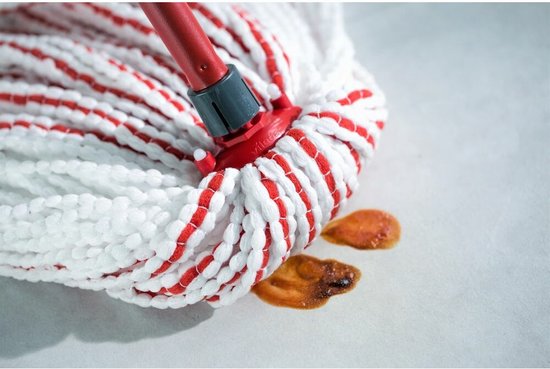 Vileda SuperMocio Microfiber&Power Vervanging - 1 per verpakking - Geschikt voor alle franjemopsystemen van Vileda