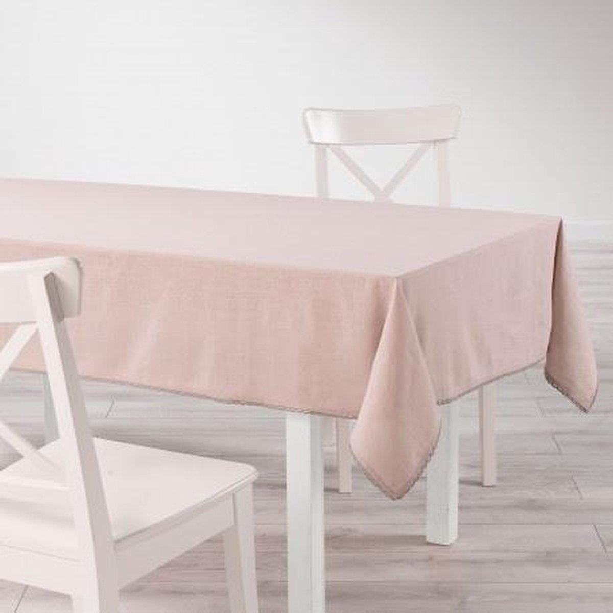 Yoghurt films Vervullen Tafelkleed Femina Roze katoen met kant 140x240 cm | bol.com