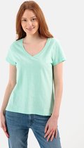 camel active T-shirt gemaakt van organic cotton - Maat womenswear-M - Groen