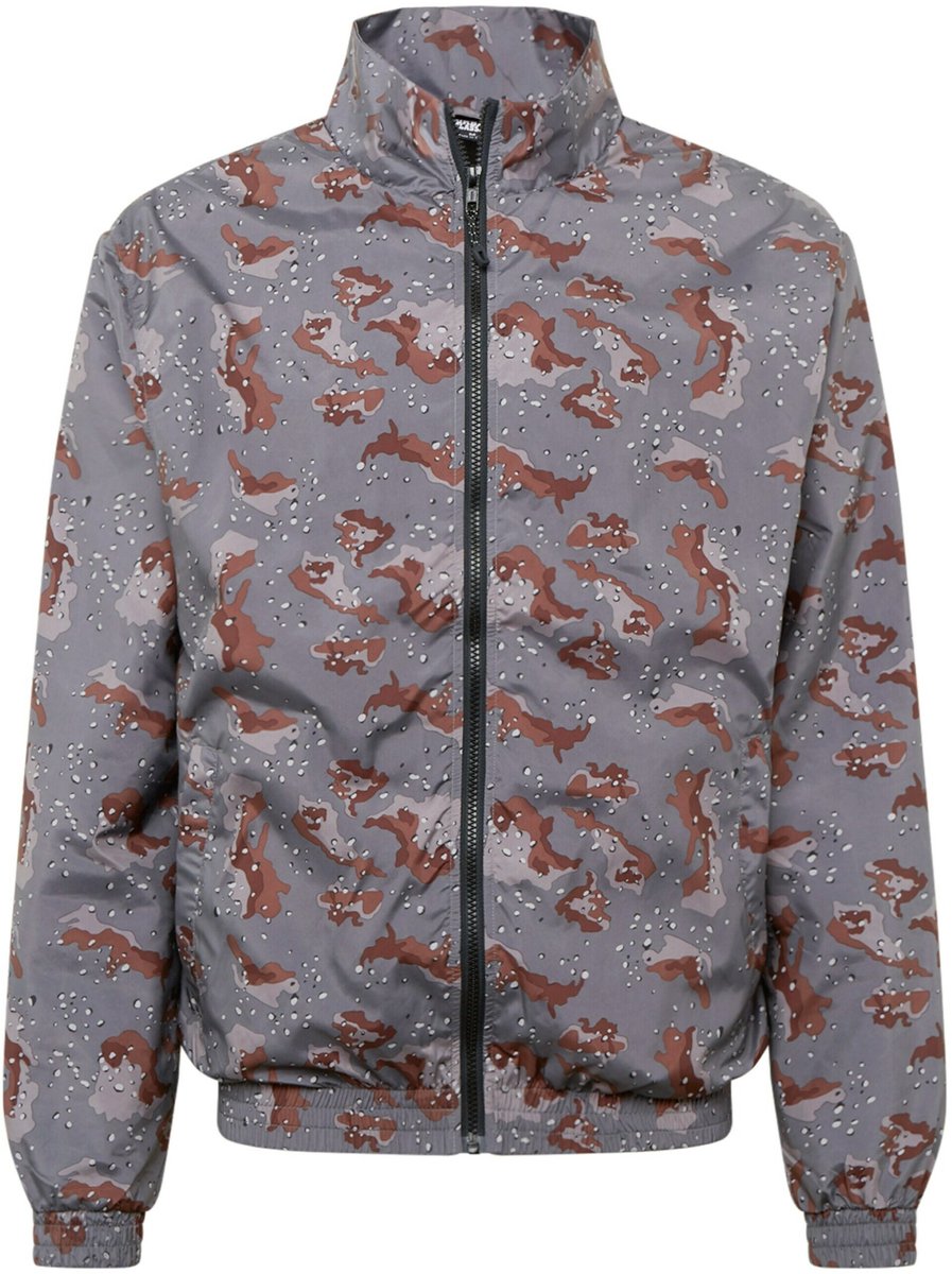 Urban Classics Camo Track Jacket M Grijs