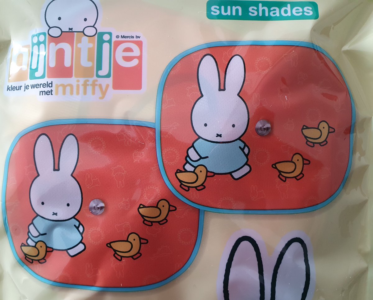 2 Nijntje zonneschermen 2023 - autozonneschermen voor kinderen