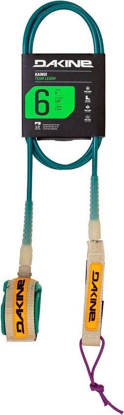 Dakine Kainui 9-Foot Leash - 5/16 Inch Black Surfboard Leash For Surfing & Water Sports