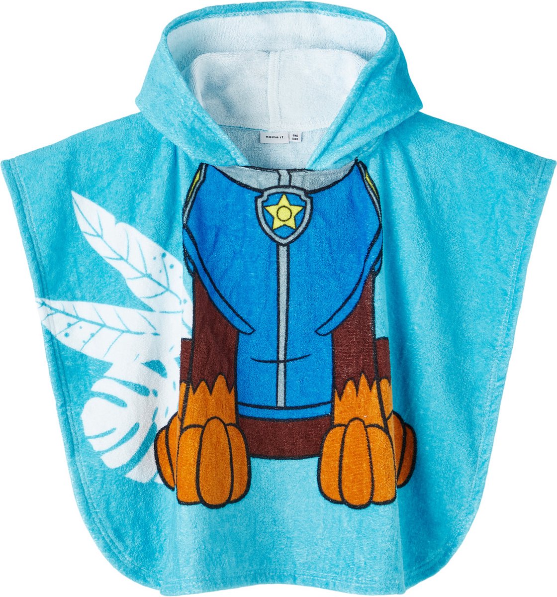 NAME IT NMMMOLTE PAWPATROL PONCHO TOWEL CPLG Jongens Badponcho - Maat ONE SIZE