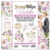 Scrapboys POP UP Paper Pad VIOL-11 Violetta