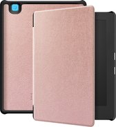 Lunso Geschikt voor Kobo Aura H20 Edition 2 hoes (6.8 inch) - sleepcover - Rose Goud