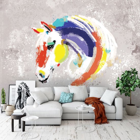 FYRHLH Muurschildering Fotobehang Dier Paard 3D Behang Muurschildering