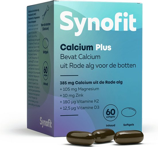 Foto: Synofit calcium plus 60 softgels optimale ondersteuning voor de botten