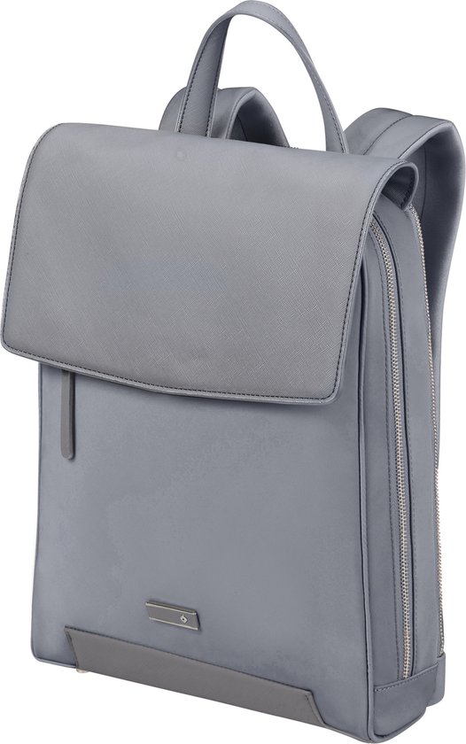 Samsonite Laptoprugzak - Zalia 3.0 Backpack W/Flap 14.1 inch - 11 .5 l - Silver Grey