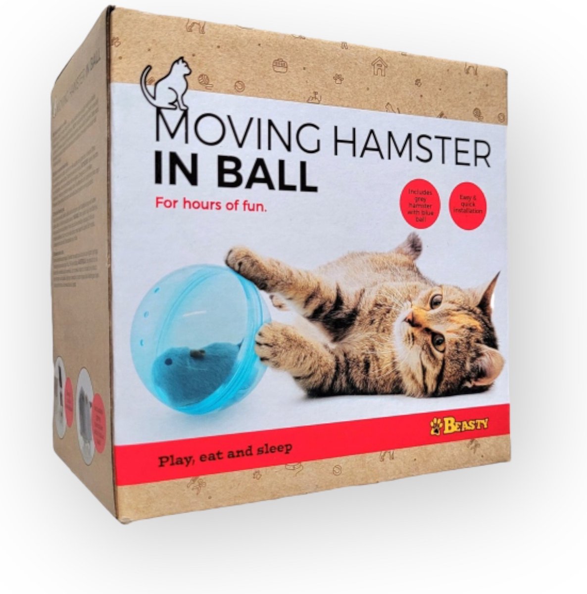 Alexander Graham Bell Tragisch Sluimeren Kat Speelgoed - Interactieve Hamster Bal - Blauw - Huisdieren webshop