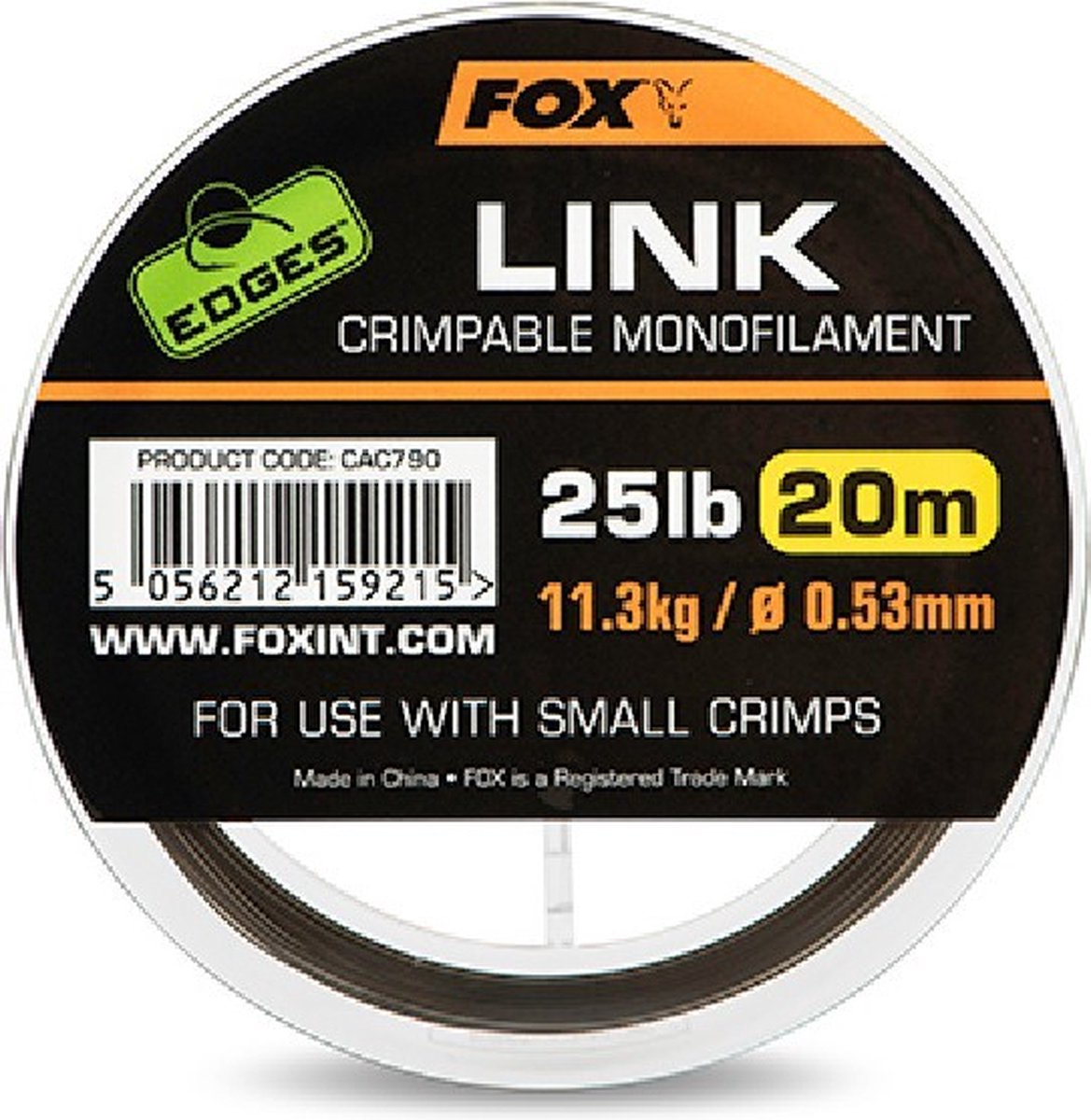 Fox Edges Link Crimpable Monofilament 20m - Maat : 35lb - 15.9kg