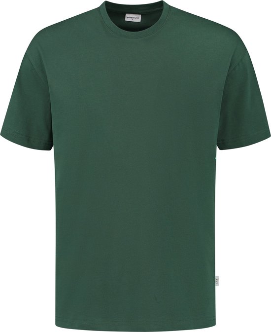 Purewhite - Heren Oversized Fit T-shirt - Groen - Maat M