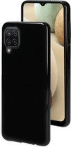 Mobiparts hoesje geschikt voor Samsung Galaxy A12 - Zacht TPU - Schokabsorberend TPU - Grip Coating - Zwart