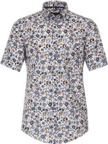 Chemise à manches courtes en lin à fleurs Casa Moda 934044800-100 - L