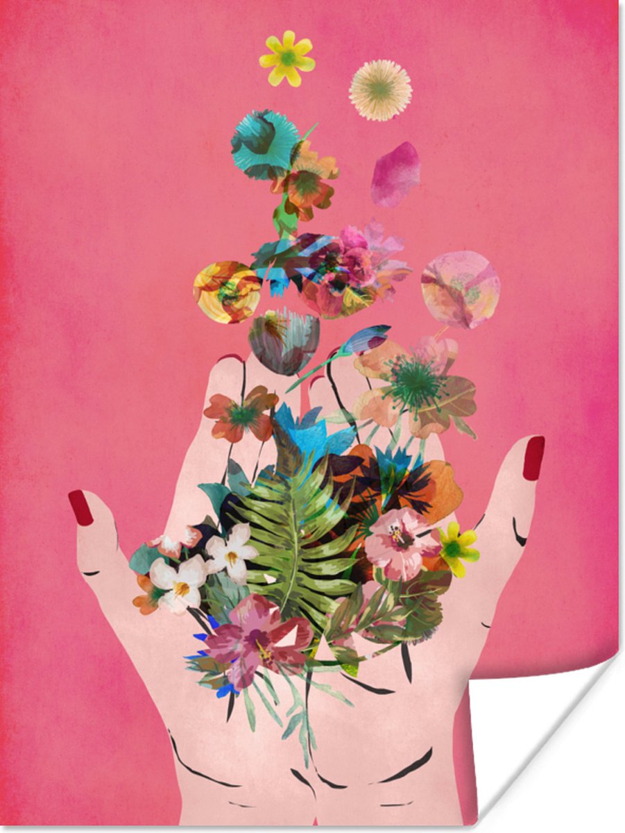 Bloemen - Abstract - Roze - Kunst