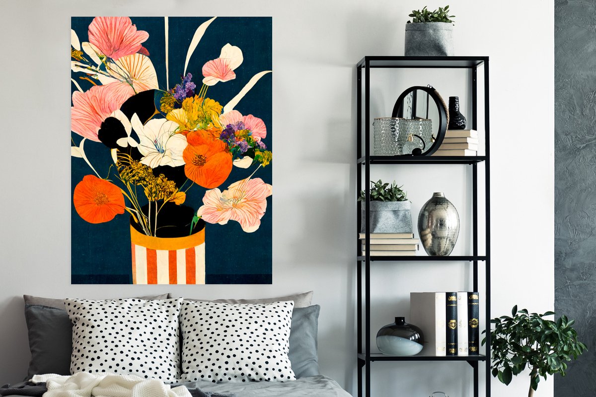 Bloemen - Vaas - Schilderij - Planten