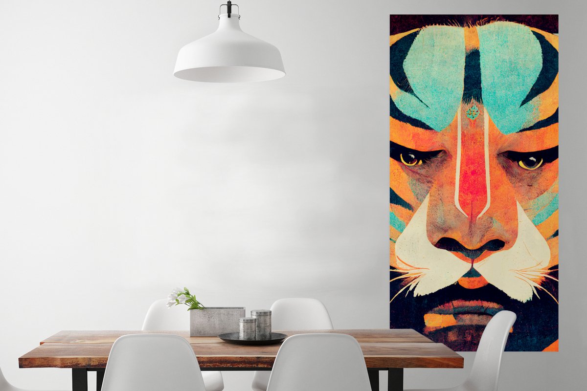 Tijger - Portret - Abstract - Dieren - Kunst