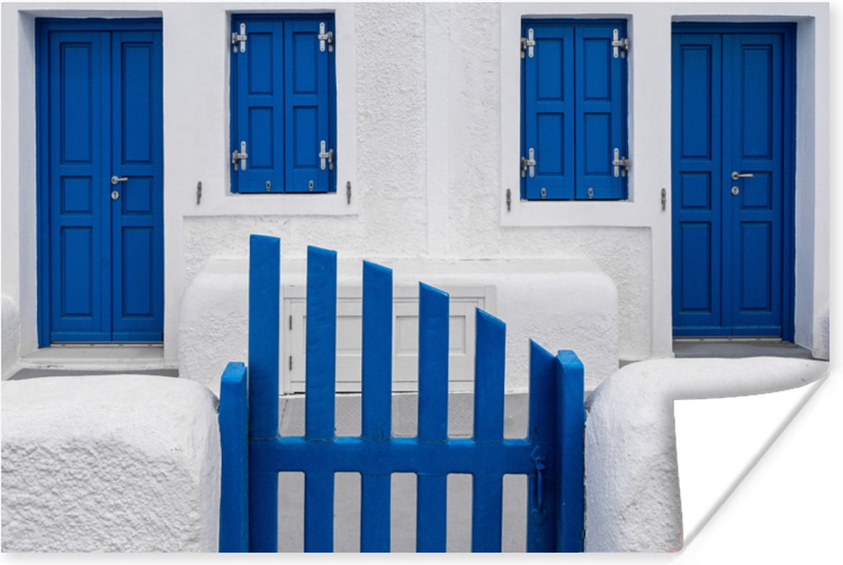 Huis - Architectuur - Blauw - Wit