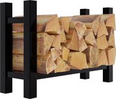 CLP Medya Rangement bois - Etagère à bûches - Etagère à bois - Etagère à bûches - Intérieur - Carré 30x80x60 cm