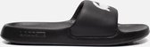 Slippers Lacoste Serve Slide 1.0 pour hommes - Zwart/ Wit - Taille 44.5