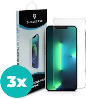 ShieldCase Geschikt voor iPhone 13 Pro screenprotector - Tempered Glass - Beschermglas transparant bescherming - iPhone 13 Pro tempered glas glasplaatje 9H 3 pack - Screenprotector iPhone 13 Pro - Accessoires - 3 stuks