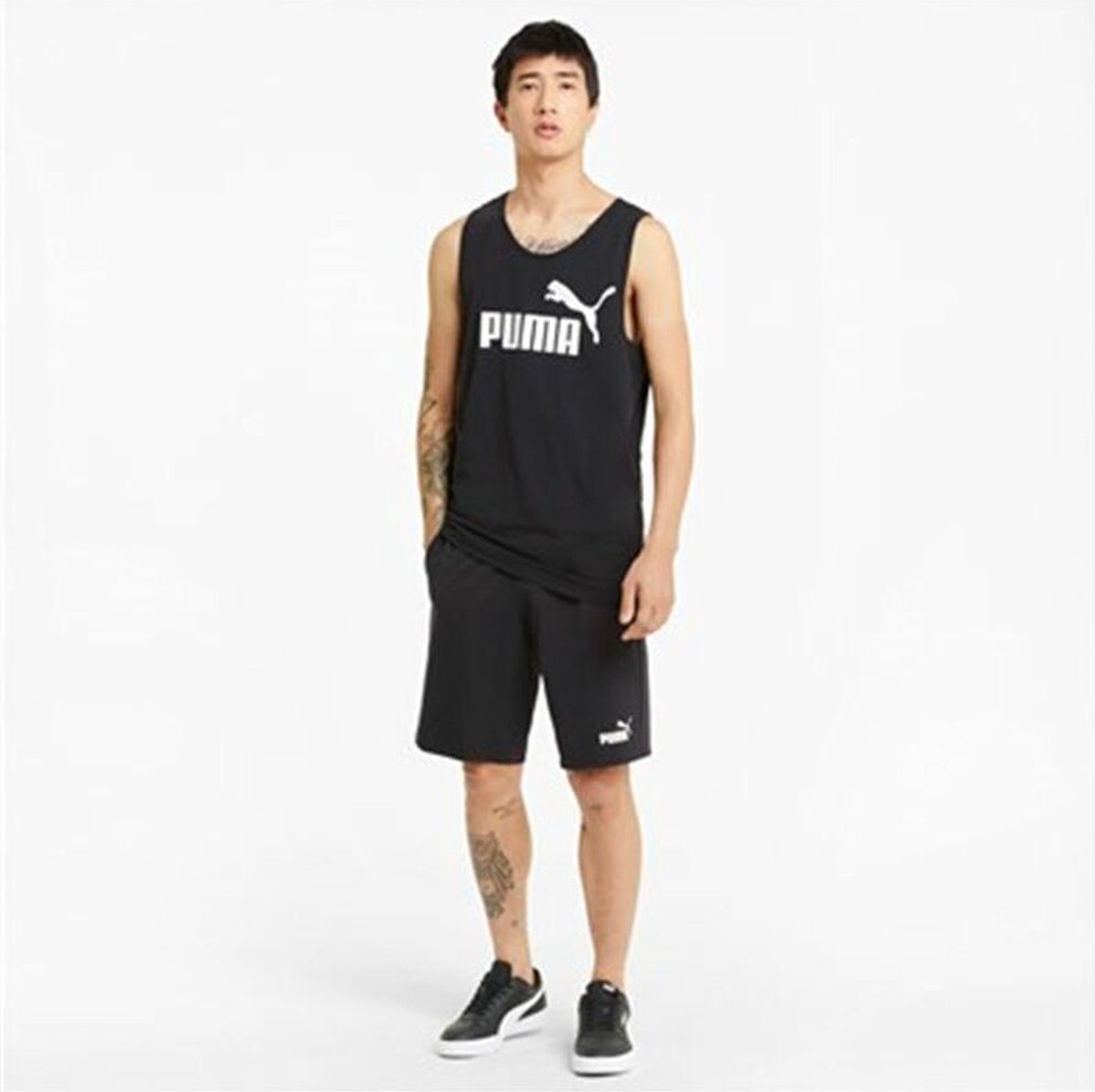 Men’ Sports Shorts Puma Essentials Zwart
