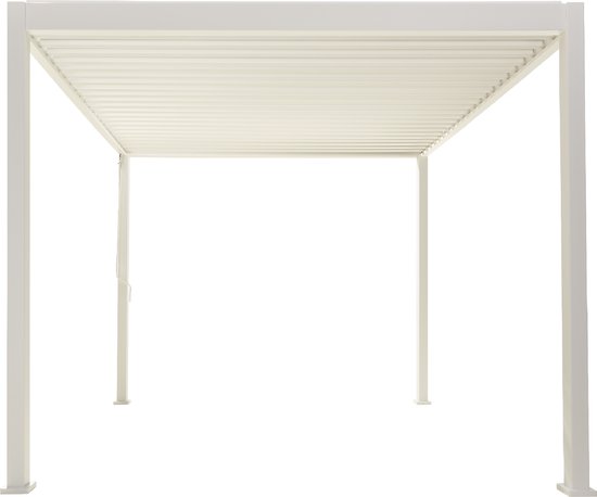 Mirador Classic Overkapping - 300 x 400 cm - Wit - Aluminium / Vrijstaande / Luxe overkapping - Tuinprieel / Carport / Veranda / Pergola