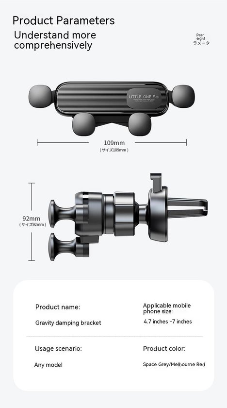 DutchOne Support Téléphone Voiture Magnétique - Supports pour