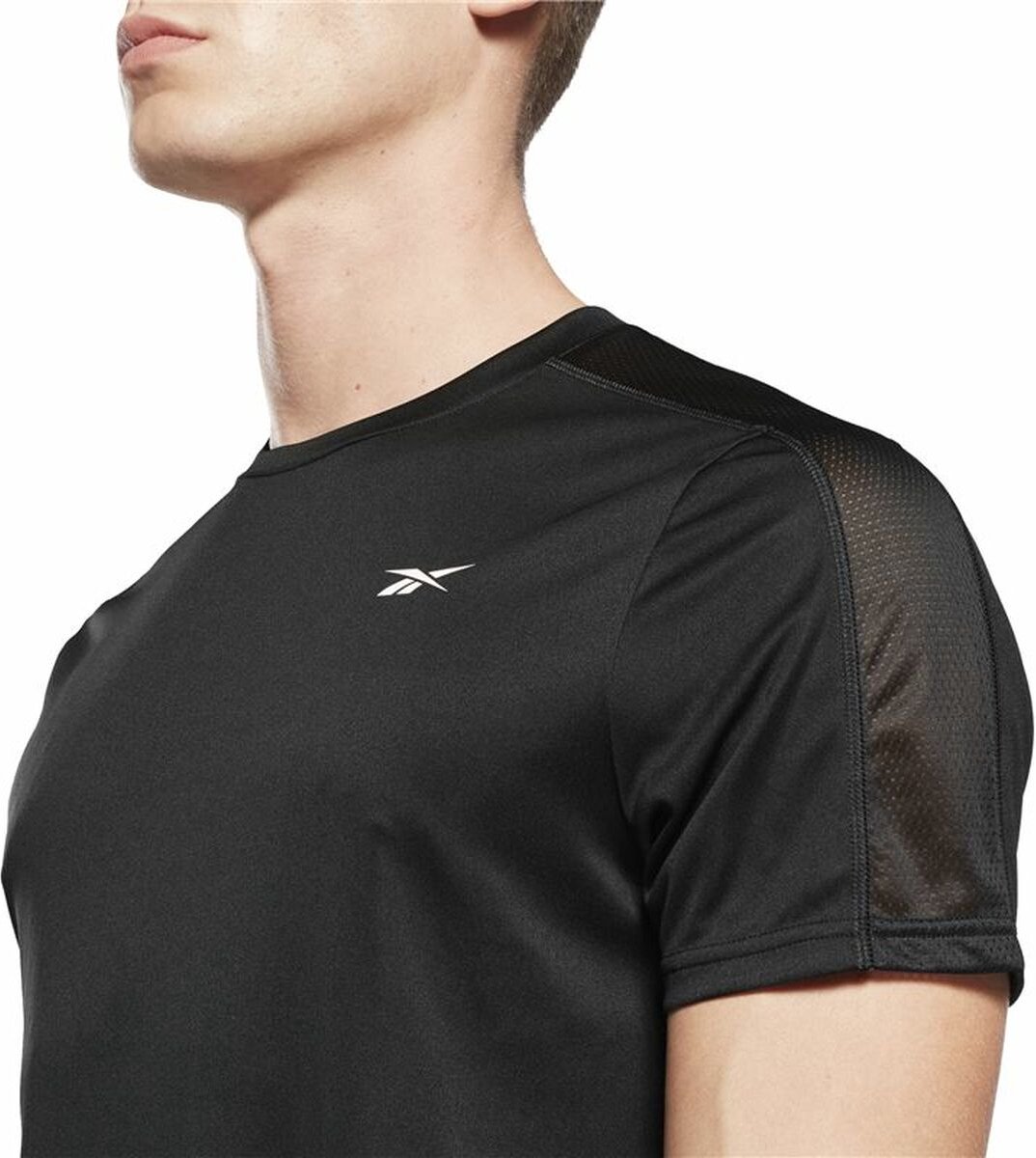 Men’s Short Sleeve T-Shirt Reebok Workout Ready Tech Black - Reebok