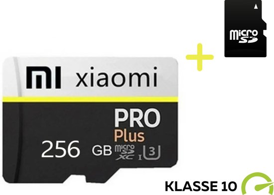 Mi Micro SD-Kaart 256GB - Opslag - A1 - Klasse 10 High Speed - 13.6 mb/s met... | bol.com