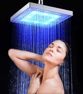 Led Regendouche Hoge Druk Douchekop Water Besparend Automatisch Kleur Veranderingen Temperatuursensor Douche Kop Voor Badkamer