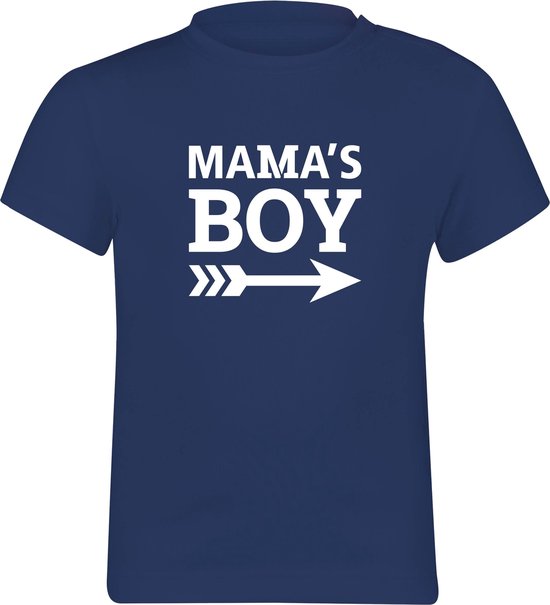 Newborn Tshirt MAMA'S Boy Navy 92 / Navy