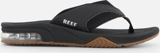 Reef Kids Fanning Jongens Slippers - Zwart - Maat 32