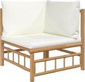 vidaXL-6-delige-Loungeset-met-kussens-bamboe-crèmewit