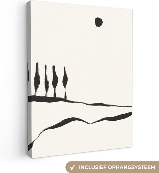 Startonight Canvas Wall Art - Rode Vrouw In Sin City