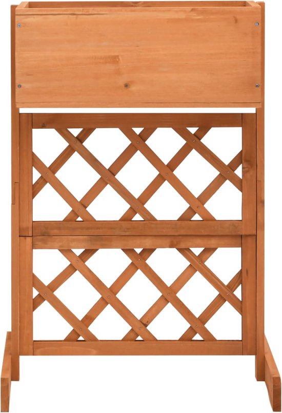 vidaXL Bloembak - Hout - 49 x 39 x 130 cm - Weerbestendig vidaXL Bloembak - Hout - 49 x 39 x 130 cm - Weerbestendig