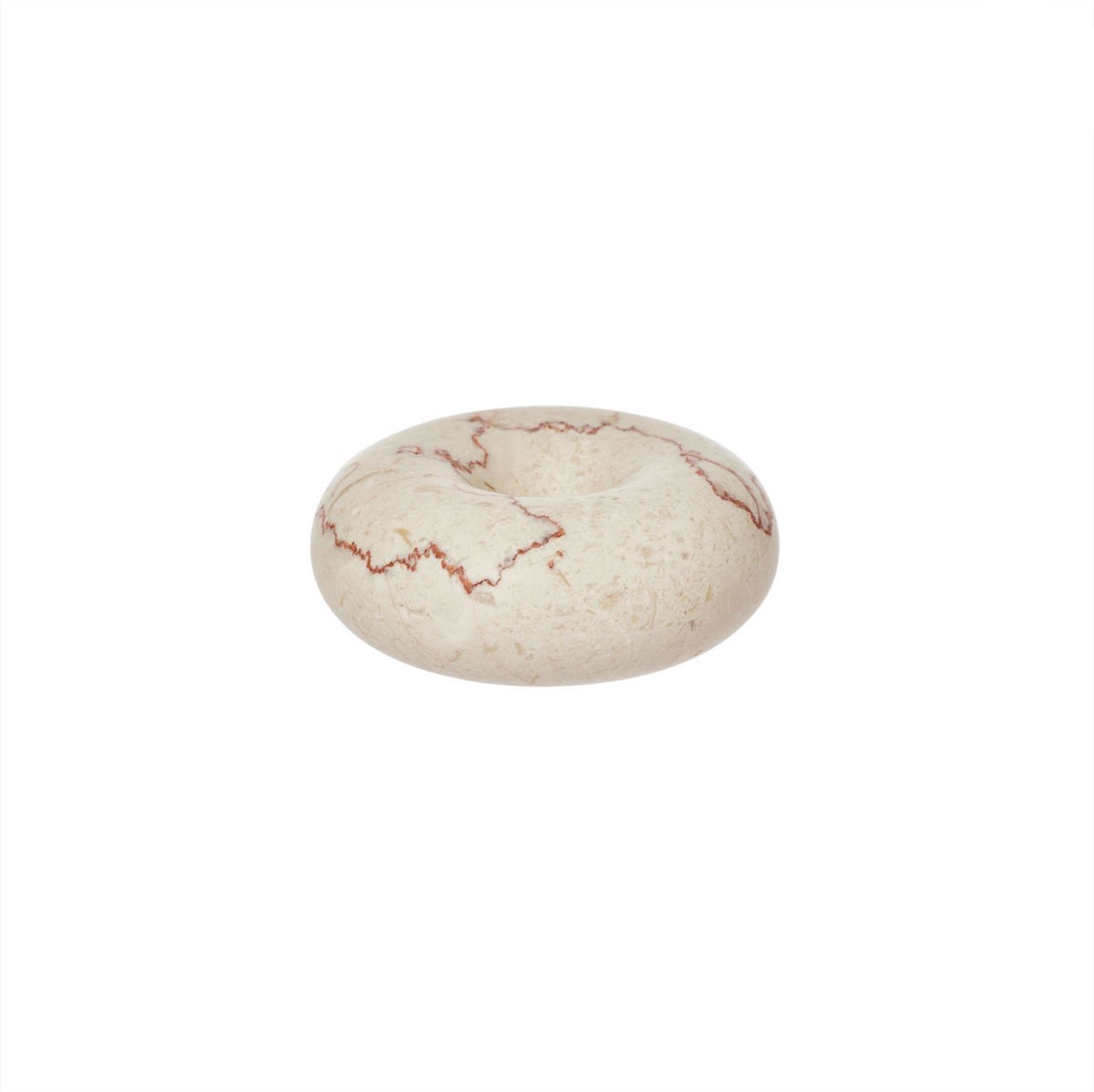 Savi kandelaar wit marmer 10cm