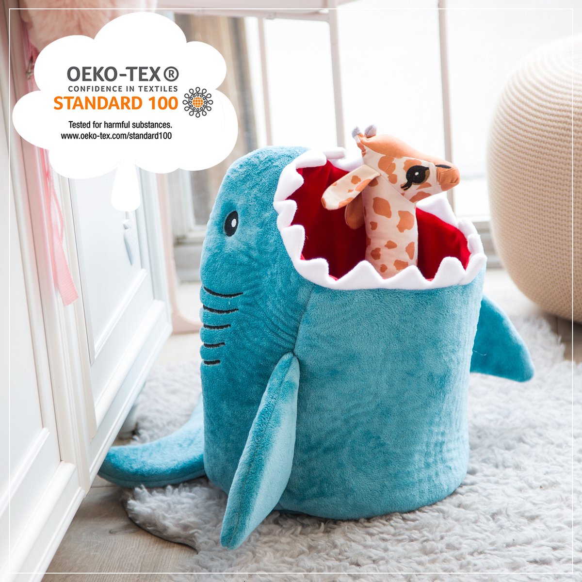 Vilt mand speelgoed opbergorganizer opvouwbare babymand decoratieve geschenkdoos voor kinderkamer en kinderkamer