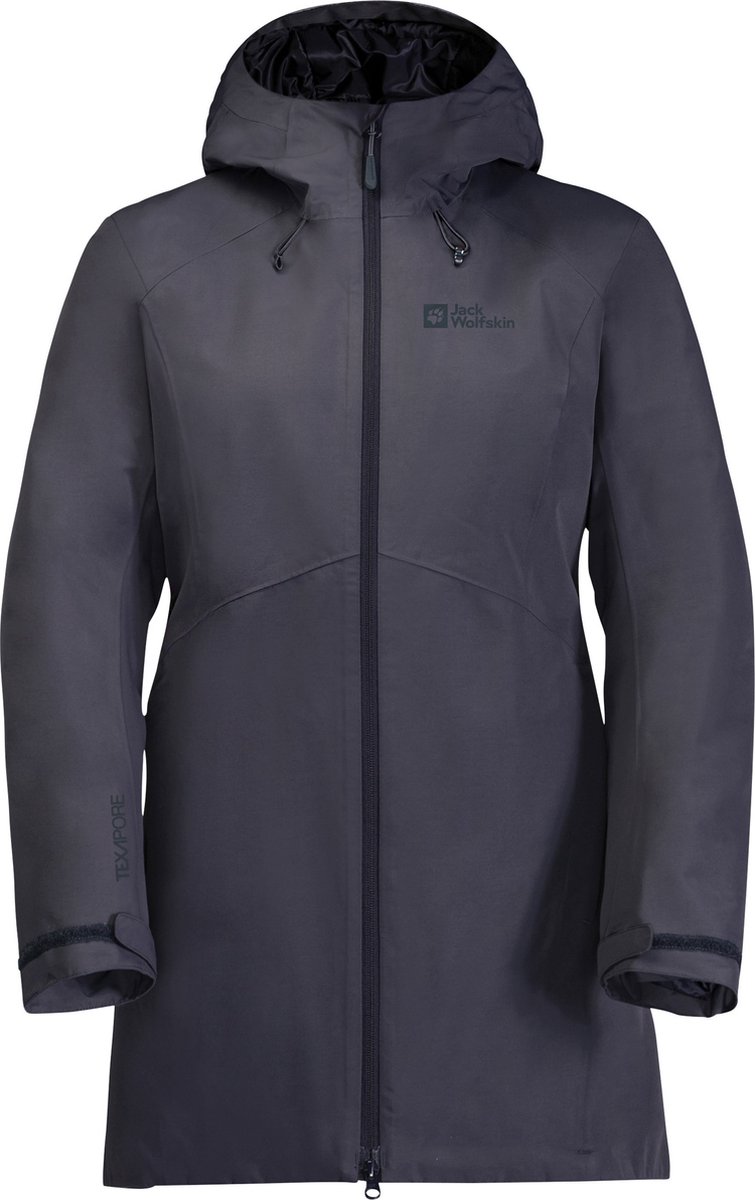 Jack Wolfskin Heidelstein Outdoorjas voor Dames Grijs