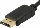 Equip DisplayPort naar HD15 VGA-adapter 15 cm – kabeladapter/verloopstukje (15 cm, DisplayPort, VGA, 0,15 m, zwart)