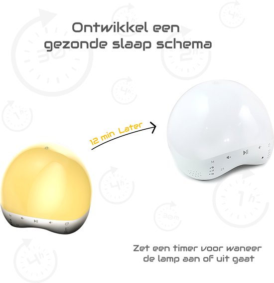 Smart LED Nachtlampje | met White Noise | Kinderen & Baby | werkt met App