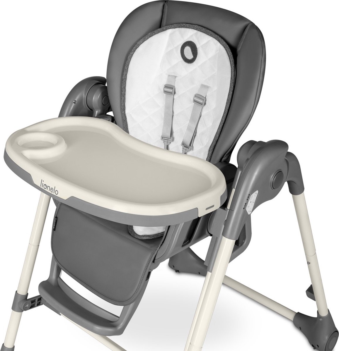 Chaise Haute 2 En 1 LIONELO Niles - Chaise Et Balancelle Pour Bébé De 6 à 36 Mois - Réglable, Avec Plateau Et Port USB