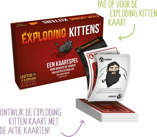 Exploding Kittens Originele Editie - Nederlandstalig Kaartspel