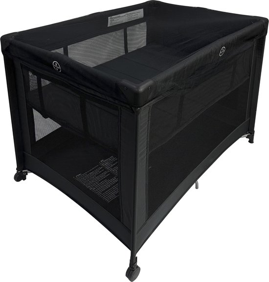 Klamboe Buggy, campingbedje en ledikantje BLACK 110x 120cm — afbeelding 2