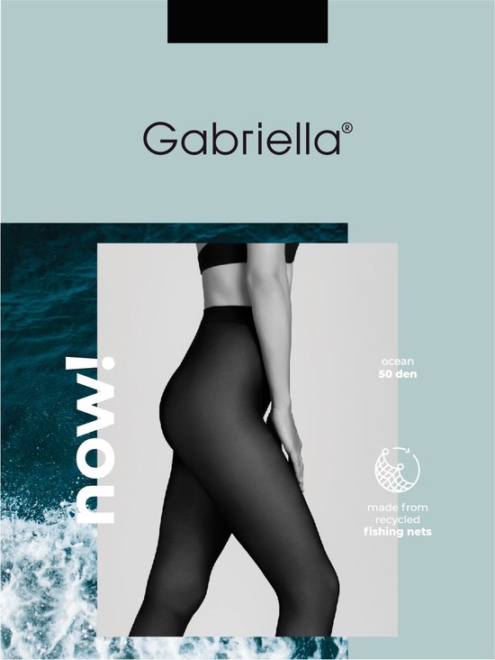 Gabriella Now collant basique noir mat recyclé 50DEN taille L (4)