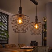 LifestyleFurn Hanglamp Maylin - 2-lamps - Antiek Koper