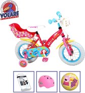 Volare Kinderfiets Peppa Pig - 12 inch - Roze - Twee handremmen - Met fietshelm + accessoires