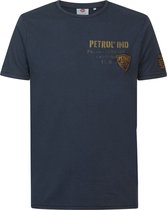 Petrol Industries - Heren Logo T-shirt - Blauw - Maat XXL