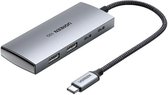 UGREEN Hub USB-C naar USB-A/USB-C 3.2 - Adapter geschikt voor dataoverdracht tot 10Gbps Grijs